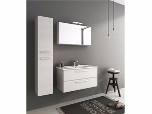 HARLEM H20 - Wall-mounted vanity unit with drawers - Washbasin cabinet by LEGNOBAGNO