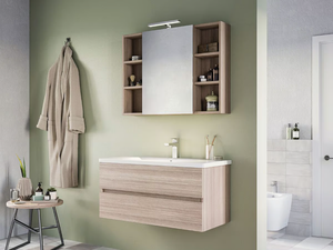 SOFT 06 - Wall-mounted vanity unit with drawers - Washbasin cabinet by LEGNOBAGNO