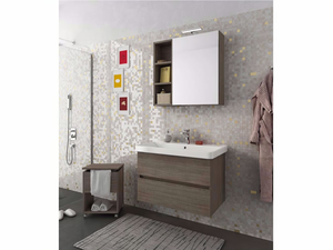 SOHO S1 - Wall-mounted vanity unit with drawers - Washbasin cabinet by LEGNOBAGNO