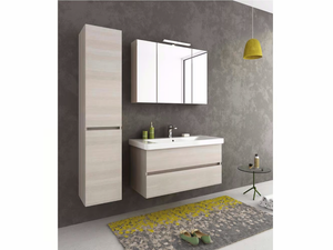 SOHO S8 - Wall-mounted vanity unit with drawers - Washbasin cabinet by LEGNOBAGNO
