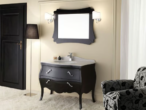 VANITY 2 - Wooden vanity unit with drawers - Washbasin cabinet by LEGNOBAGNO
