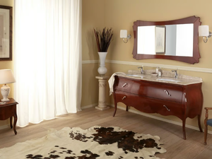 VANITY DUETTO 02 - Vanity unit with drawers - Washbasin cabinet by LEGNOBAGNO