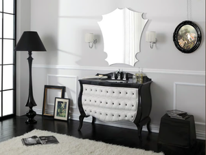 VINTAGE 01 - Tufted vanity unit with drawers - Washbasin cabinet by LEGNOBAGNO