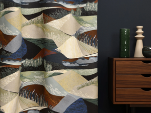 ALTITUDE - Cotton fabric with graphic pattern - Accessories by LELIEVRE