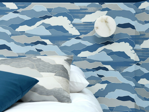 COLLINE - Landscape nonwoven wallpaper - Wallpaper by LELIEVRE