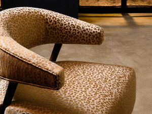 FAUVE - Animalier jacquard viscose fabric - Accessories by LELIEVRE