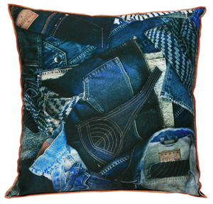 JEAN PAUL GAULTIER - AMERICA - Square fabric cushion - Accessories by LELIEVRE