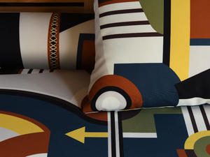 JEAN PAUL GAULTIER - CONSTRUCTIVISME - Printed polyester fabric with graphic pattern - Accessories by LELIEVRE