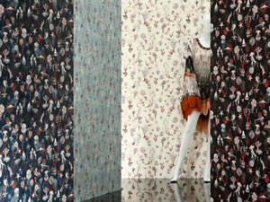 JEAN PAUL GAULTIER - CORAIL - Woven vinyl wallpaper - Wallpaper by LELIEVRE