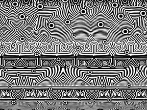 JEAN PAUL GAULTIER - NOUVELLE VAGUE - Motif nonwoven wallpaper - Wallpaper by LELIEVRE