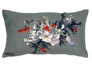 JEAN PAUL GAULTIER - POÉSIE - Rectangular linen cushion - Accessories by LELIEVRE