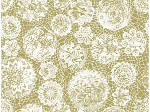 JEAN PAUL GAULTIER - PUNTO MADAMA - Nonwoven wallpaper with floral pattern - Wallpaper by LELIEVRE