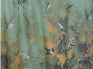 JEAN PAUL GAULTIER - SAISONS - Printed cotton fabric for curtains - Curtain by LELIEVRE