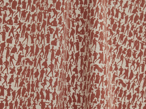 JEAN PAUL GAULTIER - SILHOUETTES - Jacquard cotton fabric with graphic pattern - Accessories by LELIEVRE