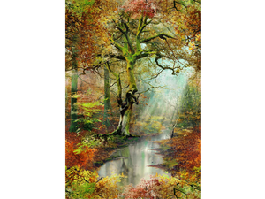 JEAN PAUL GAULTIER - SOUS BOIS - Landscape nonwoven wallpaper - Wallpaper by LELIEVRE