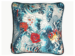 JEAN PAUL GAULTIER - TENDER - Square cotton cushion - Accessories by LELIEVRE