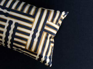 NUANCES - Striped jacquard cotton fabric - Accessories by LELIEVRE