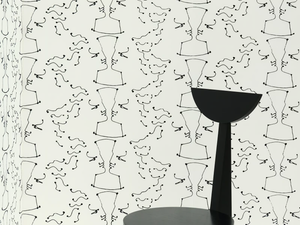 TÊTE À TÊTE - Motif nonwoven wallpaper - Wallpaper by LELIEVRE