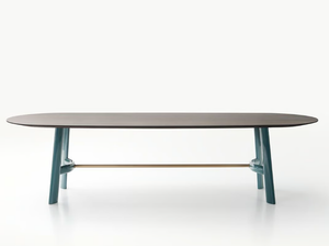 AUGUST - Table with trestle legs - Table by Lema