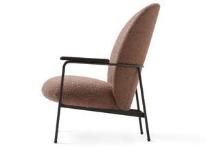 CLAIRE - Upholstered armchair with metal frame - Armchair by Lema