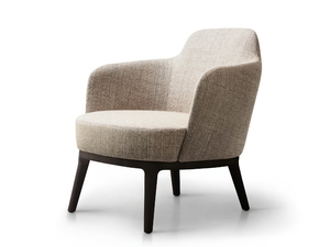 LUCYLLE - Upholstered easy chair with armrests - Armchair by Lema