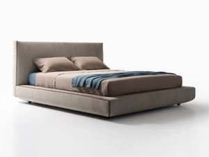 LULLABY - Fabric storage bed with upholstered headboard - Bed frame by Lema