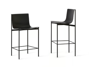 OMBRA - High stool with footrest - Stool by Lema