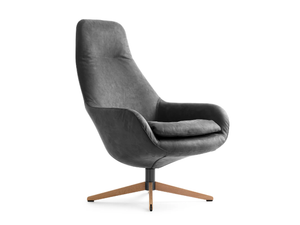LX389 - Swivel leather armchair - Armchair by LEOLUX LX
