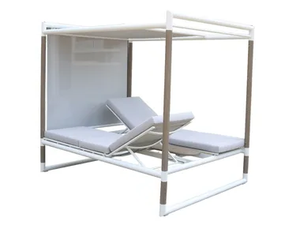BASTINGAGE - Recliner canopy aluminium garden bed - Bed frame by Les Jardins®