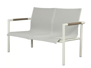 BASTINGAGE - Stackable aluminium garden bench with back - Bench by Les Jardins®