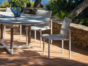 BASTINGAGE - Stackable aluminium garden chair - Chair by Les Jardins®