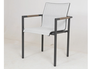 BASTINGAGE - Stackable chair with armrests - Chair by Les Jardins®