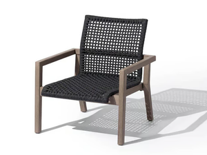 COPENHAGUE - Rope garden armchair with armrests - Armchair by Les Jardins®