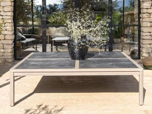 COPENHAGUE - Square low HPL garden side table - Side table by Les Jardins®