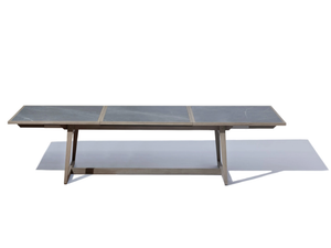 SKAAL - Extending rectangular ceramic garden table - Table by Les Jardins®