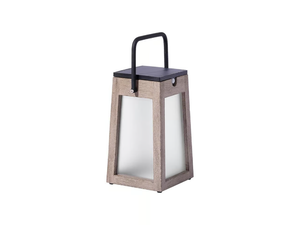 TECK147 - Solar powered teak lantern - Styling by Les Jardins®