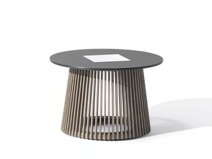 TECKA M - Round with light garden side table - Side table by Les Jardins®