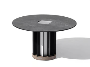 TECKA - Round with light garden side table - Side table by Les Jardins®