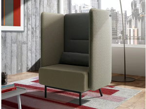 AROUND - Fabric armchair with USB - Armchair by Leyform