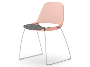 COSMO - Sled base steel and polypropylene chair - Chair by Leyform