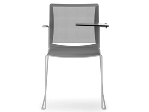 ILIKE RE - Sled base steel, mesh and polypropylene training chair - Chair by Leyform