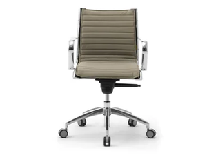 ORIGAMI IN - Fabric office chair with armrests with 5-Spoke base - Office Chair by Leyform