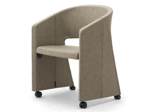 REEF - Folding fabric training chair with armrests - Chair by Leyform