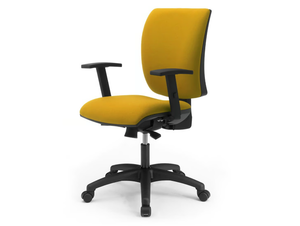 SPRINT - Height-adjustable fabric office chair with armrests - Chair by Leyform
