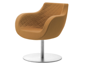 VICTORIA - Swivel wool easy chair with armrests - Armchair by Leyform