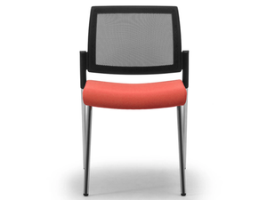WIKI RE - Fabric chair open back with integrated cushion - Chair by Leyform