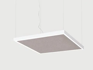 MATRIC SQUARE ACOUSTIC GX/RX - LED acoustic aluminium pendant lamp - Ceiling lamp by Lightnet
