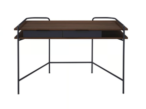 ALANDO - Rectangular walnut writing desk with drawers - Desk by Ligne Roset