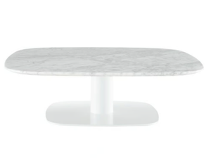 ALSTER - Low square Carrara marble coffee table - Coffee table by Ligne Roset