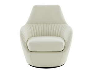 AMÉDÉE - Swivel upholstered fabric armchair with armrests - Armchair by Ligne Roset
